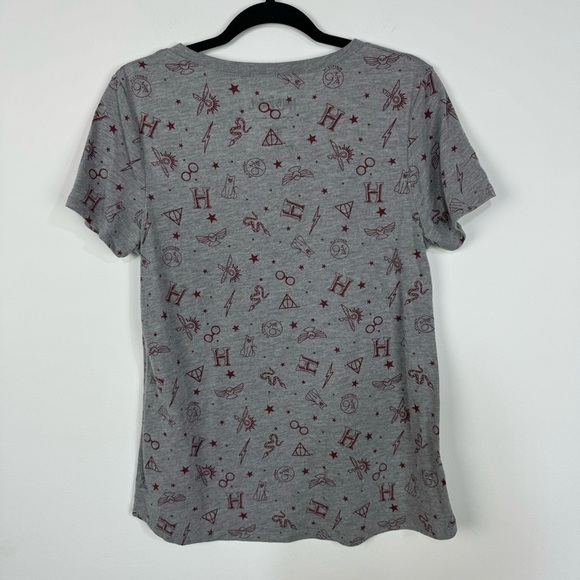 Harry Potter Gray Short Sleeve Graphic Tee T-shirt - Picture 2 of 4